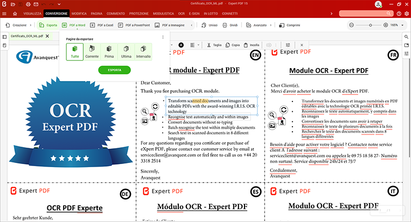 Converti, crea e modifica i tuoi file PDF