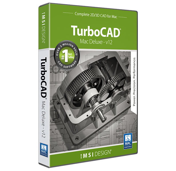 TurboCAD Mac Deluxe 2D/3D V12- Powerpack